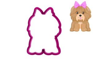 Foremka SZCZENIAK Z KOKARDĄ / PIES