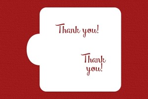 SZABLON Thank you II