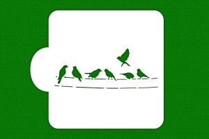 SZABLON Ptaki na drucie