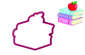 Foremka KSIĄŻKI Z JABŁKIEM