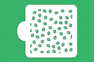 SZABLON Ziarenka kawy tło