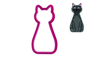 Foremka SIEDZĄCY KOT