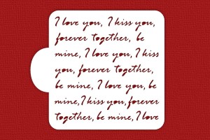 SZABLON List miłosny tło