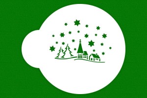 SZABLON Pejzaż zimowy