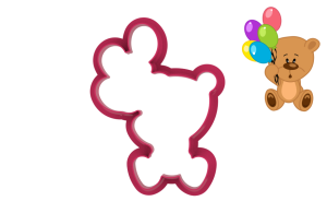 Foremka MIŚ Z BALONAMI