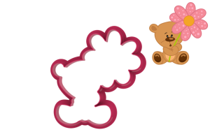 Foremka MIŚ Z KWIATKIEM