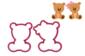 Foremki PARA MISIÓW - 2 SZT.