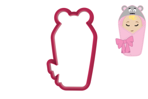 Foremka ROŻEK DZIECIĘCY Z USZAMI