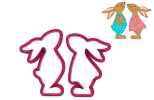 Foremki PANI KRÓLIK I PAN KRÓLIK - 2 SZT.