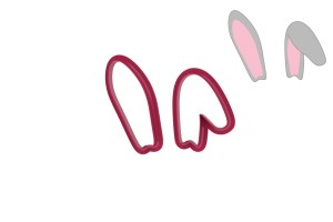 Foremki USZY KRÓLIKA - 2 SZT. 