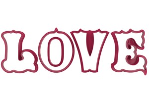 Foremki LOVE - 4 SZT. 