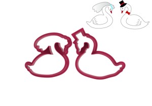 Foremki PARA ŁABĘDZI - 2 SZT.