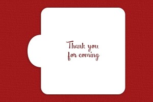 SZABLON Thank you for coming