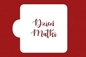SZABLON Dzień Matki - napis ozdobny