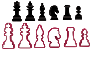 Foremki SZACHY - 6 SZT.