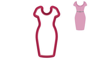 Foremka SUKIENKA WIZYTOWA