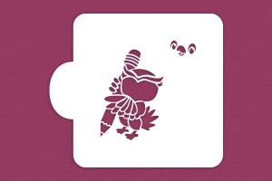 SZABLON Sowa z kredką