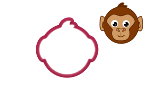 Foremka GŁOWA MAŁPY