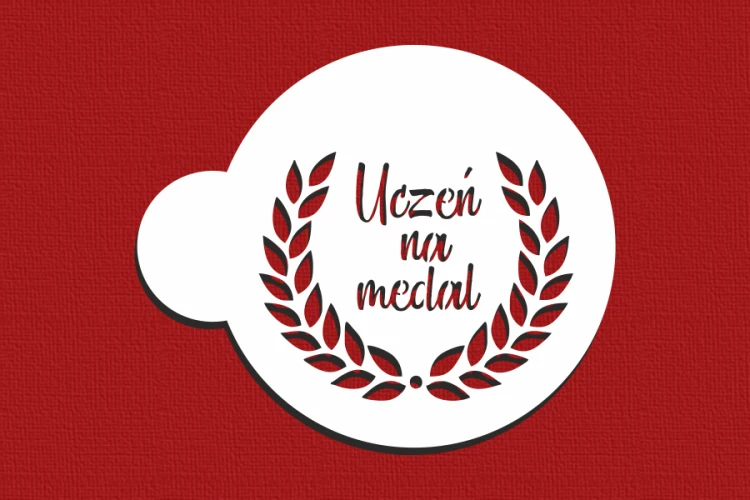 Uczeń na medal z wieńcem laurowym.png
