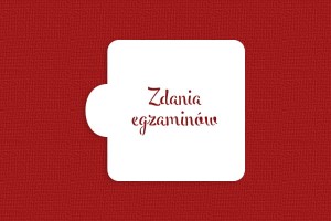 SZABLON Życzenia "Zdania egzaminów"