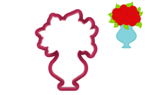 Foremka KWIATY W WAZONIE