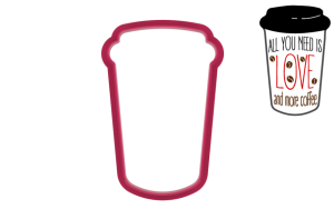 Foremka KUBEK Z KAWĄ