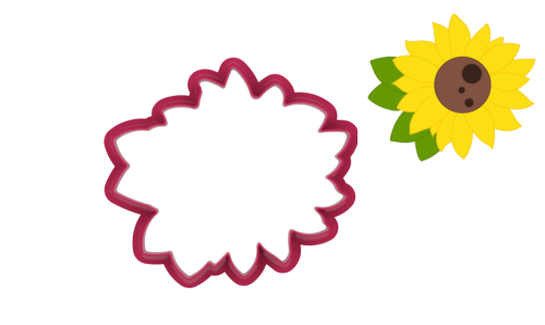 Foremka SŁONECZNIK Z LISTKAMI - inspiracja.png