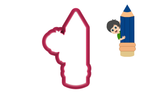 Foremka CHŁOPIEC Z KREDKĄ