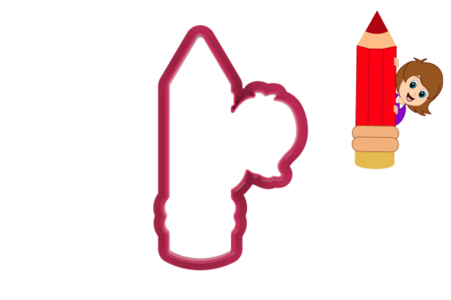 Foremka DZIEWCZYNKA Z KREDKĄ - inspiracja.png