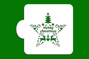 SZABLON Merry Christmas w gwiazdce