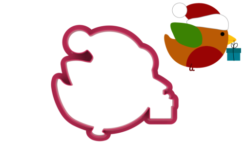 Foremka PTASZEK Z PREZENTEM - inspiracja.png