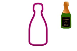 Foremka BUTELKA SZAMPANA / SZAMPAN