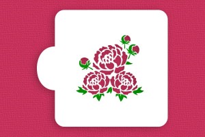 SZABLON Piwonie - szablon dwuczęściowy