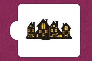 SZABLON Miasteczko - szablon dwuczęściowy