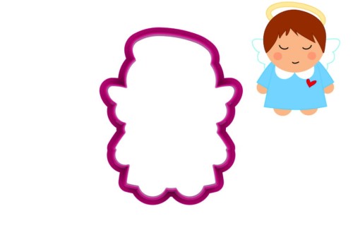 Foremka ANIOŁEK W PŁASZCZYKU - inspiracja.jpg