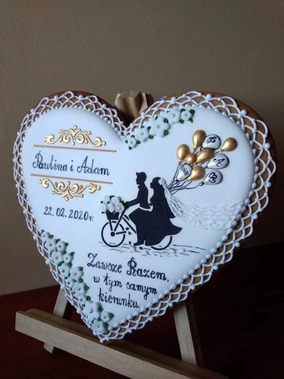 Młoda para na rowerze, Ornamenty do personalizacji I - Iwona Jakubas.jpg