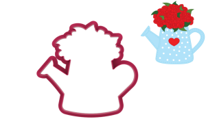 Foremka KONEWKA Z KWIATAMI