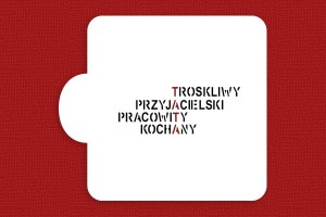 SZABLON Krzyżówka - tata II - szablon dwuczęściowy
