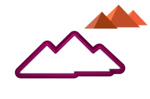 Foremka PIRAMIDY - EGIPT, GIZA / GÓRY