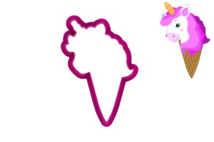 Foremka LÓD ROŻEK - JEDNOROŻEC