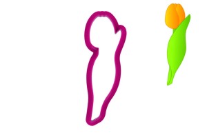 Foremka TULIPAN Z LISTKIEM