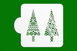 SZABLON ŚWIĄTECZNY 2 choinki 