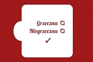 SZABLON Grzeczna, niegrzeczna
