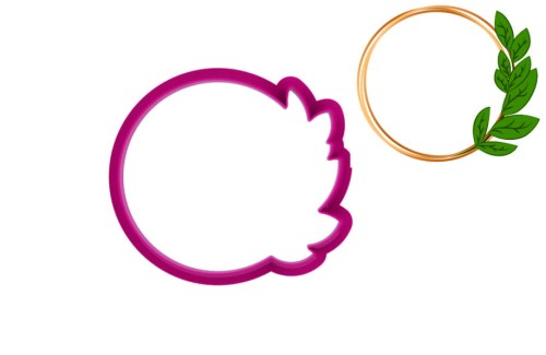 Foremka PLAKIETKA OKRĄGŁA Z LISTKAMI.jpg