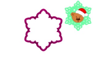 Foremka ŚNIEŻYNKA II DO ŚWIĄTECZNEGO OBRAZKA