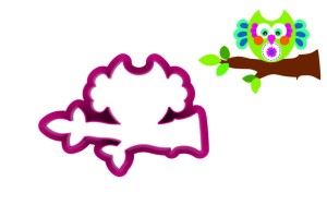 Foremka SOWA NA GAŁĘZI