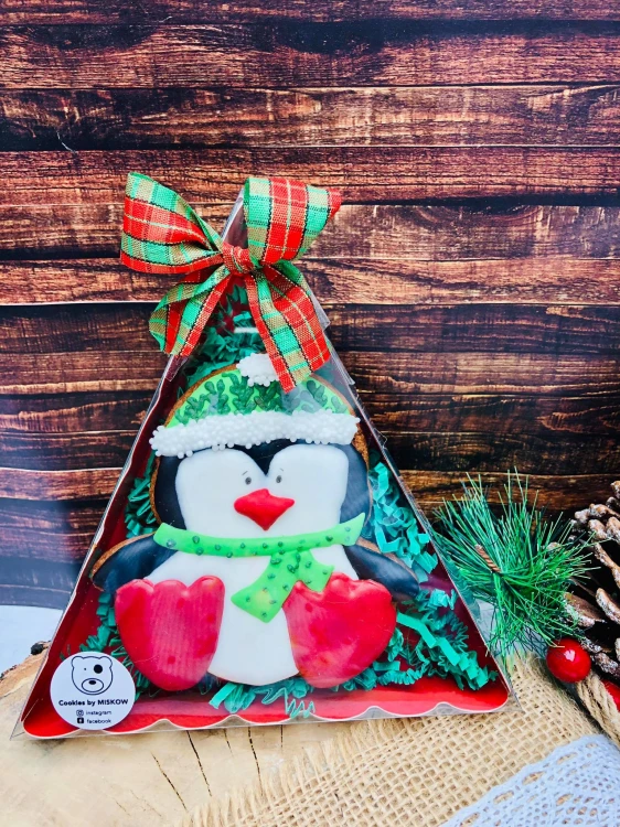 Foremka BABY PINGWIN, pudełko CHOINKA CZERWONE - Cookies by Miskow.jpg