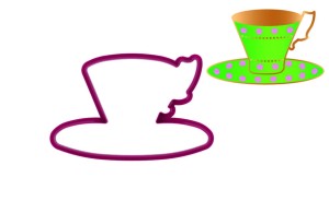 Foremka FILIŻANKA NA TALERZYKU