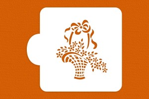 SZABLON Kosz z kwiatami