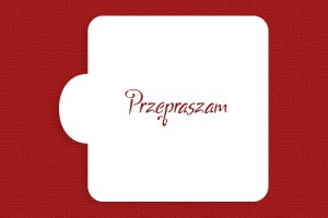 SZABLON Przepraszam